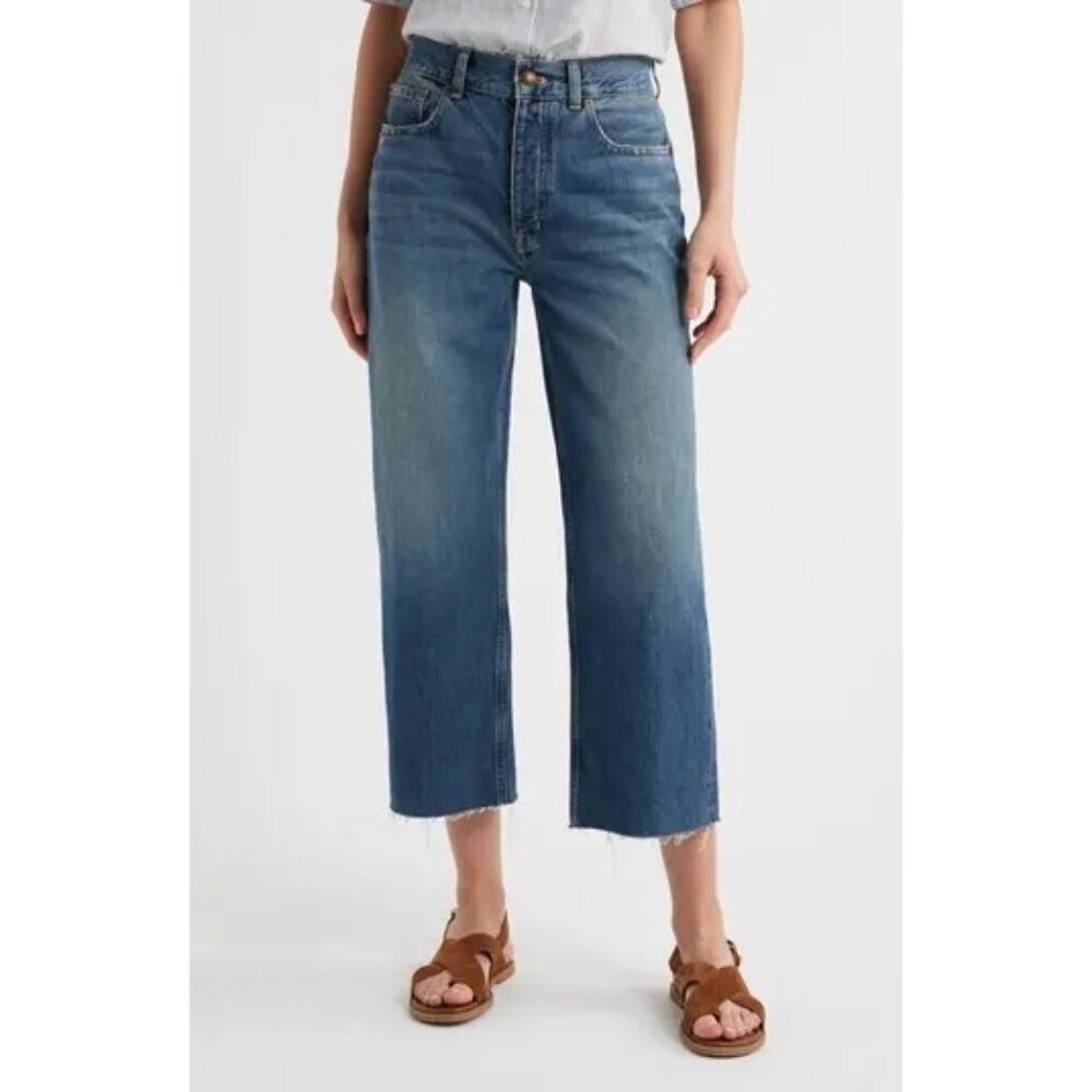 Madewell Womens Low Slung Crop Baggy Jeans Size 31